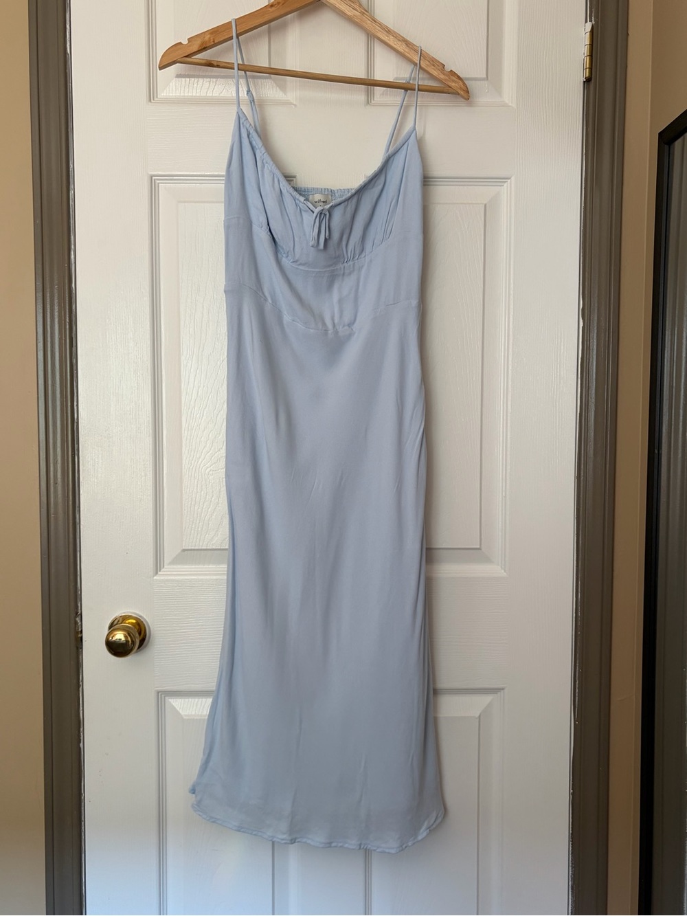 Wilfred Pale Blue Midi Slip Dress